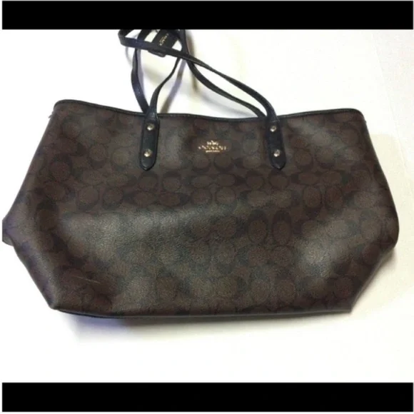 Coach Signature Canvas Tote - Picture 2 of 16